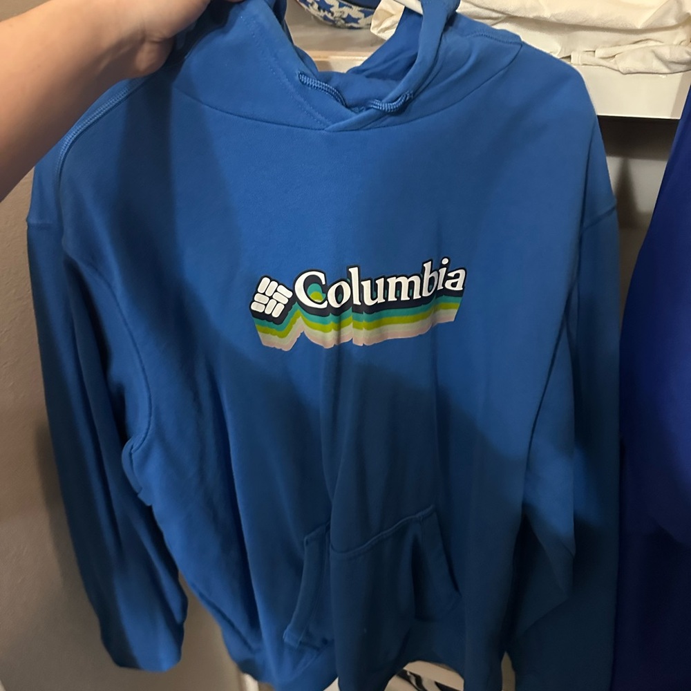 Columbia Vibrant Blue Pullover Hoodie